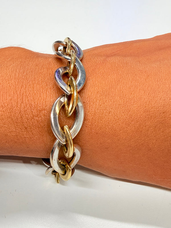 Bracelet Or Jaune et Blanc 18k - 21.27 G