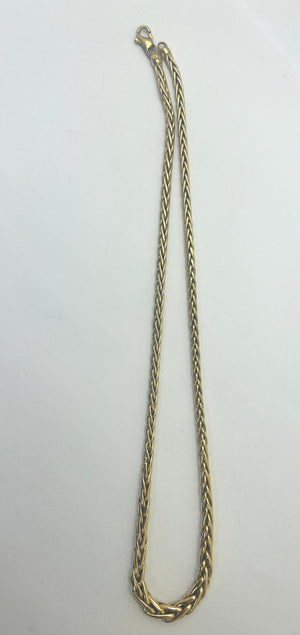Collier maille palmier en or jaune 18 carats