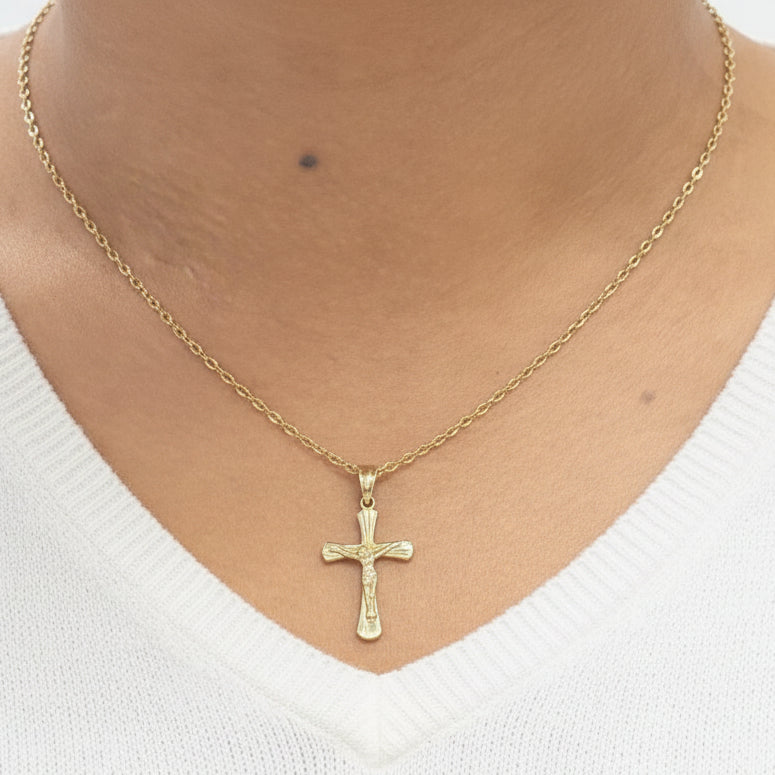 Pendentif Croix en Or 18k - 1.31 G