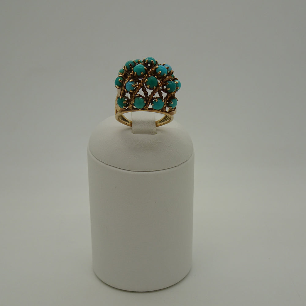 Bague en or jaune 18K Taille-55