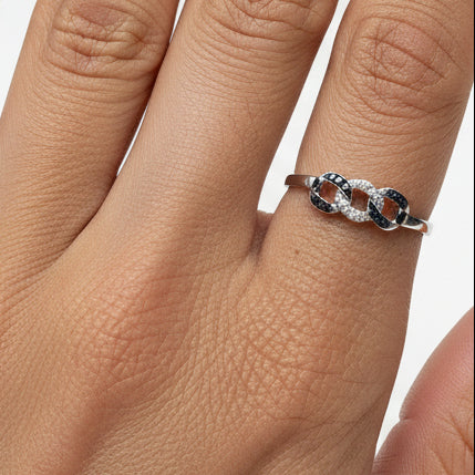 Bague en Or Blanc 18 K  - Taille 54 - 1,30 G