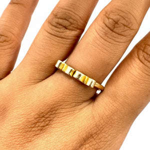 Bague Jonc en Or Jaune 18K - 3G - Taille 53
