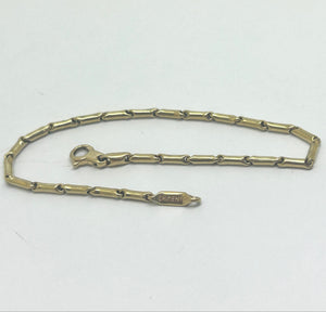 Bracelet maille fantaisie en or jaune 18 K