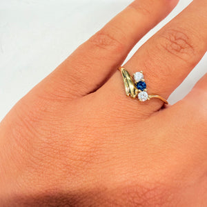 Bague en Or jaune 18k - Taille 56 - 1.19 Grs