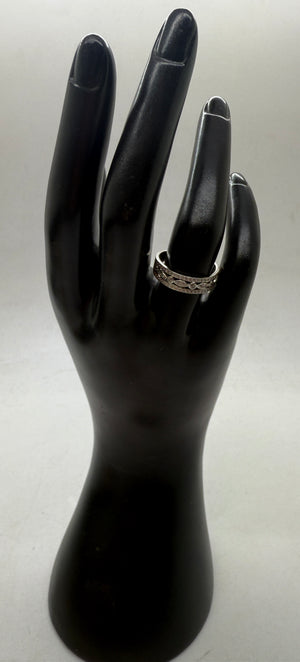 Bagues Alliance en Or Gris 18 Carats avec Oxyde de Zirconium - T 54