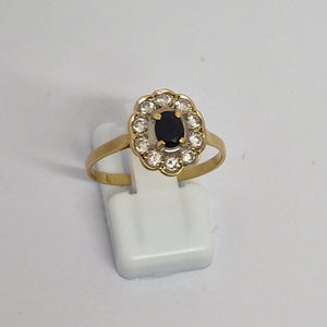 Bague Marguerite en Or Jaune 18K - Taille 58