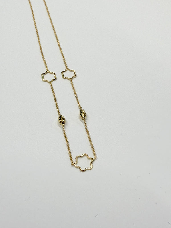 Collier Ras du Cou Or Jaune 18k Forçat Lg 46cm