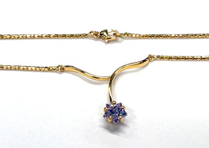 Collier maille Vénitienne en Or Jaune 18K avec Zirconium