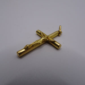 Pendentif Croix en Or Jaune 18K - 1.79 Grs