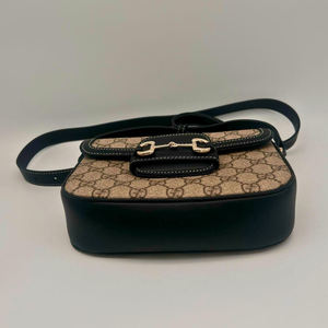 Gucci - Sac Horsebit toile monogrammée beige - Bandoulière