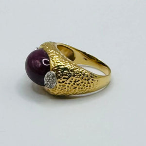 Bague en Or Jaune 18K - Taille 62 - 14.88 G