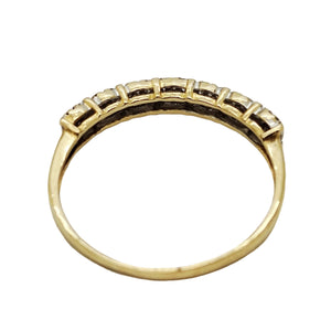 Bague en Or Jaune 18K avec Diamants
