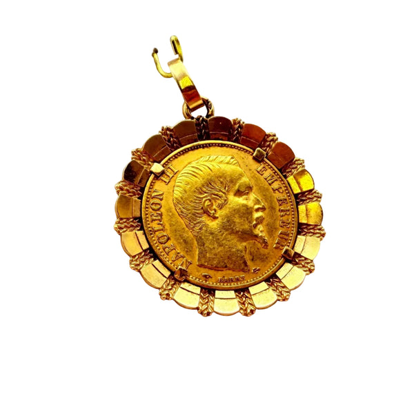 Pendentif Or Jaune - Porte Pièce 20 Francs 18K - 9.25 G