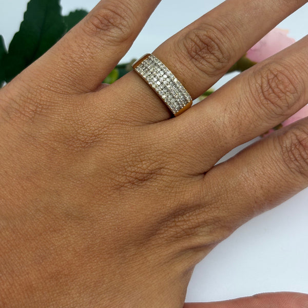 Bague en Or Jaune 18K - Taile 55 - 5.40 Grs