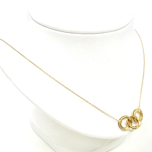 Collier Ras du Cou Or Jaune 18k avec Zirconium Poids-2.24 Grs