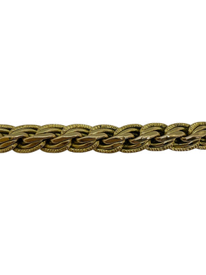 Bracelet maillon en or jaune 18K Lg 21cm