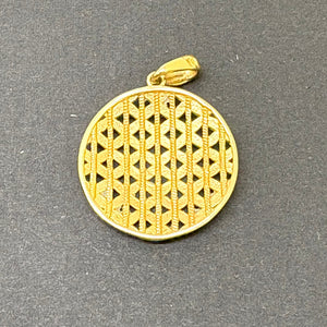 Pendentif Médaille en Or Jaune 18K - 1.47g