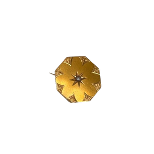Pendentif Broche Ancienne Or Jaune 18K 2.36 Grs
