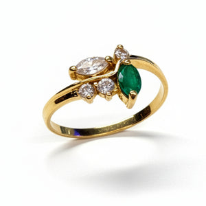 Bague en Or Jaune 18 K - Taille 55 - 1.67 G