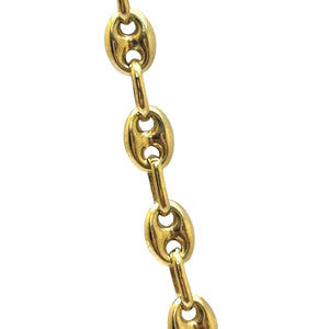 Collier Grain de Café en Or Jaune 18K