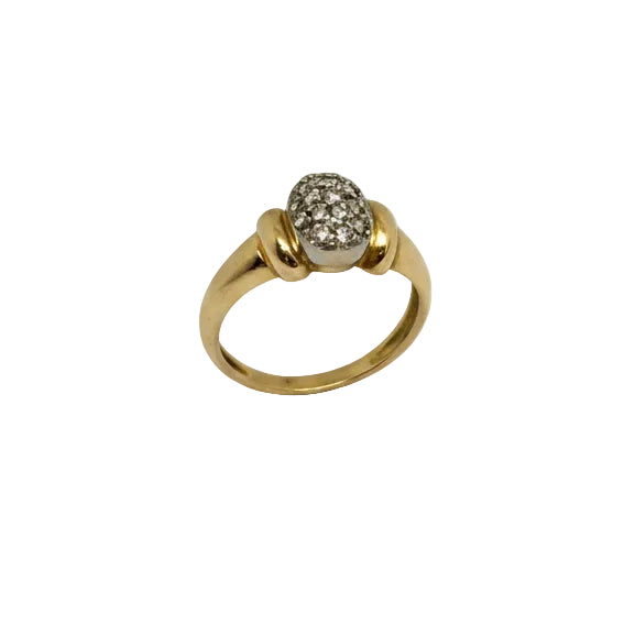 Bague Ancienne Or Jaune 18 K - Taille 54 - 3.61 G