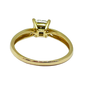 Bague Solitaire en Or Jaune 18k - 2.40 G
