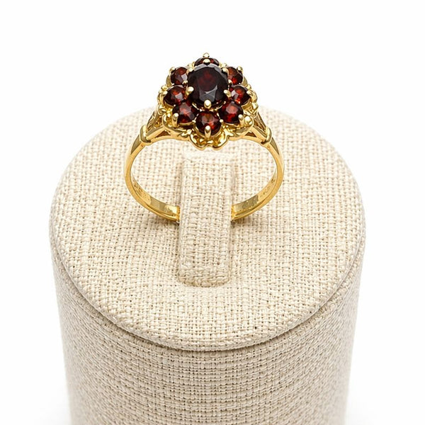 Bague Marguerite en Or Jaune 18 K - Taille 60 - 4.43 G