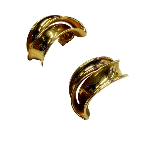 Boucles d'oreilles en Or jaune 18K - 2.72G