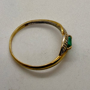 Bague en Or Jaune Oxyde de Zirconium Taille-51