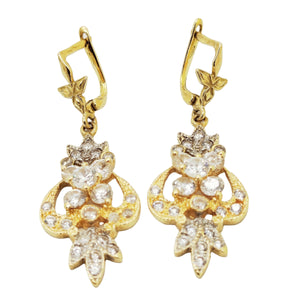 Boucles d'oreilles en Or jaune 18 carats - 10.31 grs