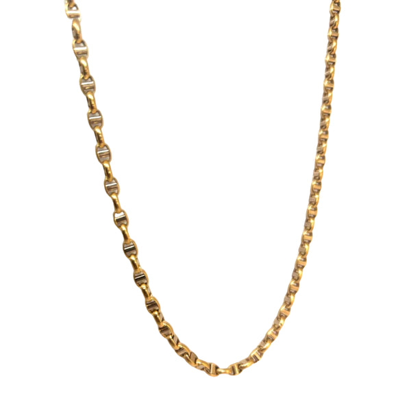 Collier Ras du Cou Marine en Or Jaune 18K - 11.72Grs