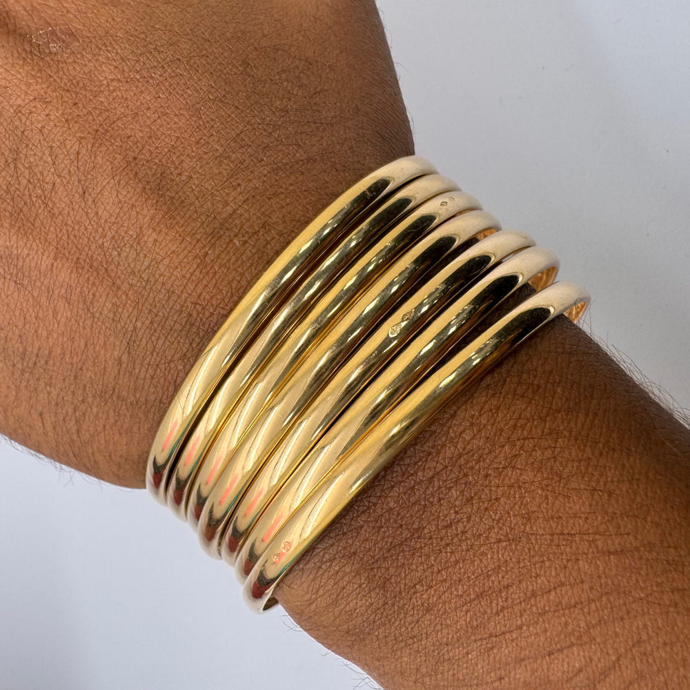 Jonc semainier en or jaune 18K - 86.09 Grs