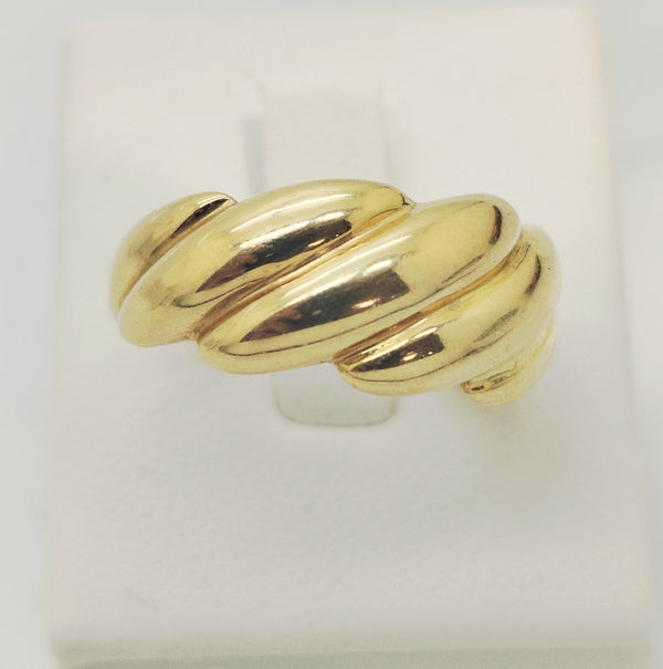 Bague en or jaune 18K  Taille-59