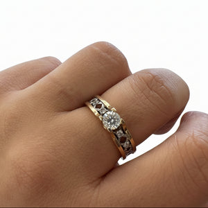 Bague en Or jaune 18k - 4.40G - Taille 53