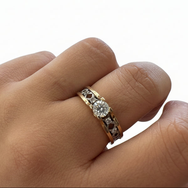Bague en Or jaune 18k - 4.40G - Taille 53