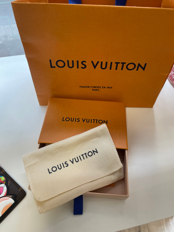 Porte-carte Louis Vuitton Panda Murakami en toile monogram Marron