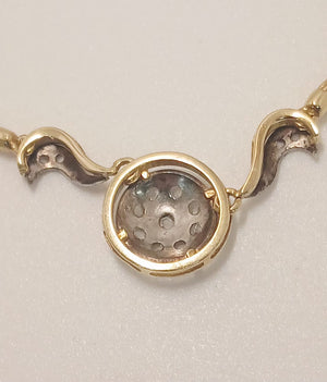 Collier Matinée en Or Jaune et Gris 18 K - 11.66 G