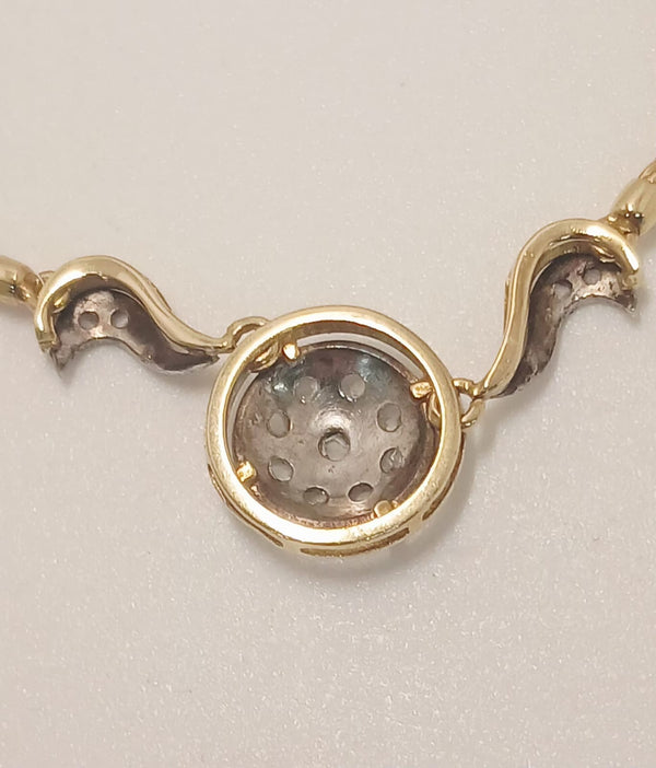 Collier Matinée en Or Jaune et Gris 18 K - 11.66 G