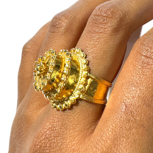 Bague ancienne en Or Jaune 21 k
