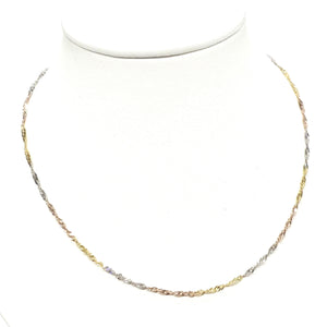 Collier Chaîne Torsadée Or 18k - 2.22 Grs
