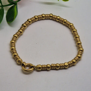 Bracelet Maillon Fantaisie Or Jaune 18 Carats 19cm