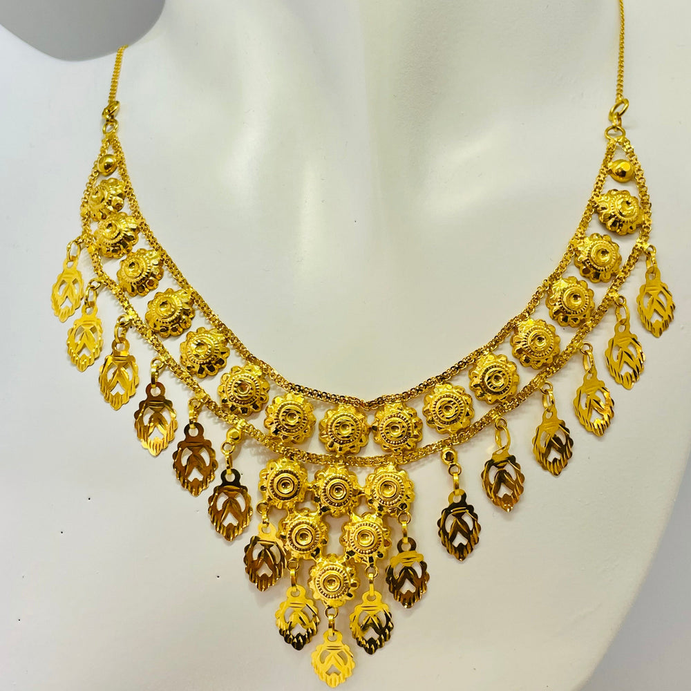 Collier Ras du Cou en Or Jaune 22K - 14.16g