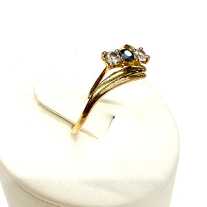 Bague en Or jaune 18k - Taille 56 - 1.19 Grs