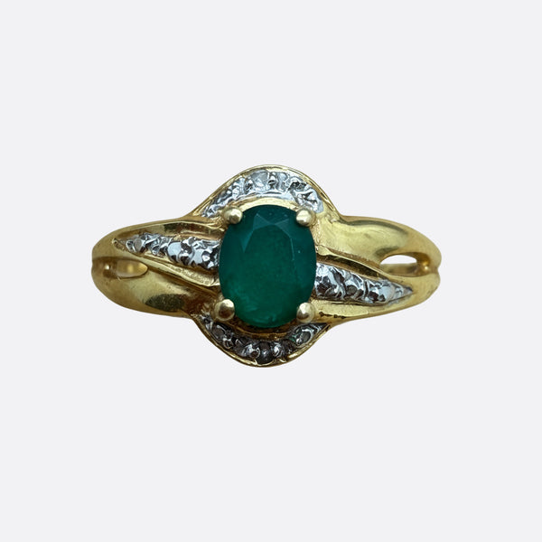 Bague en Or Jaune 18K Oxyde de Zirconium 1.72 Grs T 56