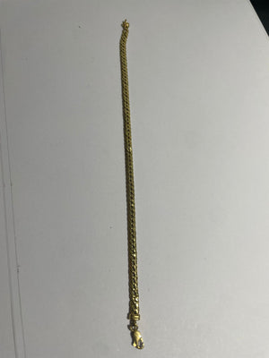 Bracelet Gourmette Or Jaune 18K 4.79 Grs