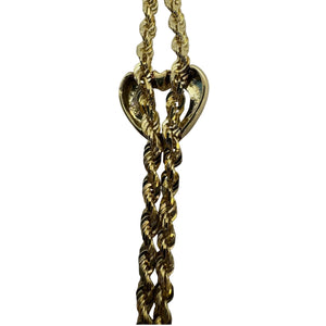 Bracelet Or Jaune 18K Corde diamantée - L19cm - 10.85gr