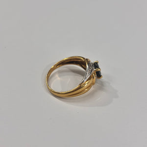 Bague en Or jaune et Blanc 18K Taille-55