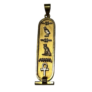Pendentif Egyptien Or Jaune Symboles 18k - 3.44 G