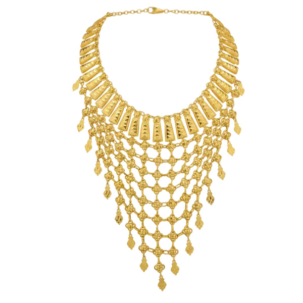 Collier Princesse Or Jaune Artisanal  21K