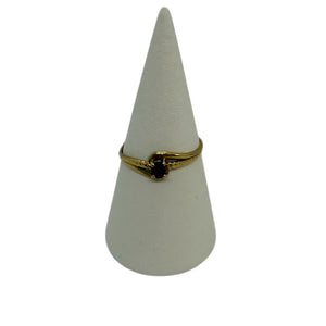 Bague en or jaune 18 carats sertie d’un rubis – Taille 57 1.20 Grs